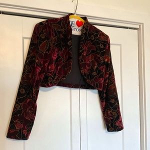 Velour Bolero Jacket